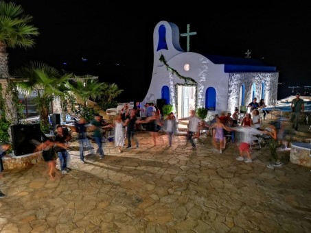 Celebrating the church of Agia Paraskevi in Ios Island